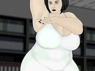 bbw in office DRESS GROPES her fat ASS, TITS and LEGS