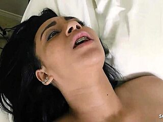 curvy ebony with big ass saggy tits rims and fucks older white guy interracial rough!