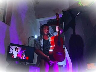 morado cosplay doctor antiguo rayas sexy n1 rubs yamaha c80 guitar on huge cock