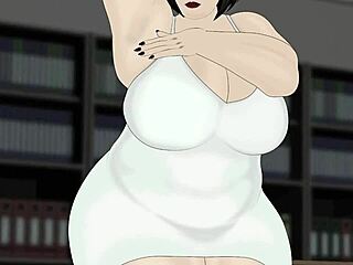 bbw in office DRESS GROPES her fat ASS, TITS and LEGS