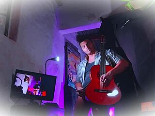 morado cosplay doctor antiguo rayas sexy n1 rubs yamaha c80 guitar on huge cock