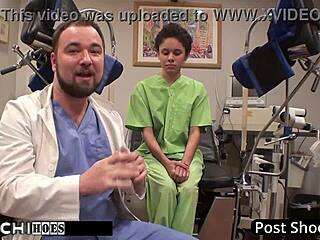 nurse sandra chappelle forces freshman hitachi wand to squirting orgasm backstage