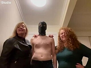 ready to surrender to our bdsm femdom slaves, blonde and redhead waiting?