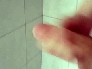 bisexual bathroom playtime with steamy masturbation vibes