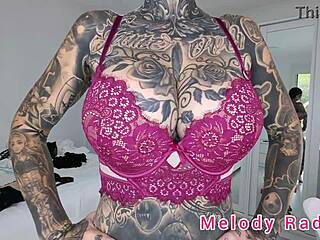 Melody Radford Black Purple Lingerie Micro Bikini Haul