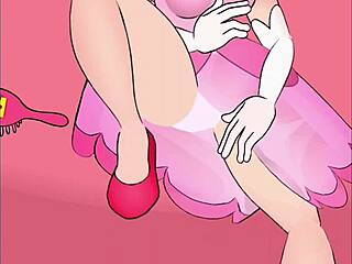 luigi sneaks hidden cam on princess peach fingering her tight pussy so naughtily