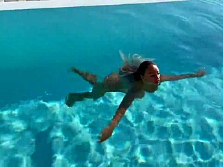 wanna see gorgeous monika fox's pierced tits and ass naked in that stunning pool spot?