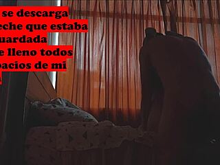 Esposo casto vacía leche en vagina de puta esposa