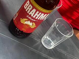 latina in lingerie flashes boldly at bar luring married black man into public tease