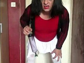 hey sissy crossdresser when you gonna fill my piss tube so i swallow every drop?!