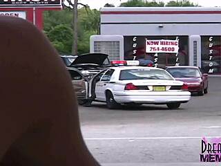 Florida Tanned Blonde Flashes Massive Tits in Daring Public Homemade Exposure