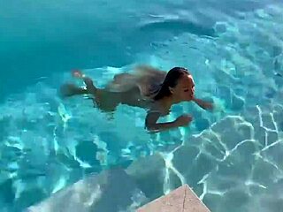 wanna see gorgeous monika fox's pierced tits and ass naked in that stunning pool spot?