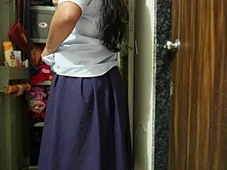Pound this desi schoolgirl's tight ass hardcore with teacher!