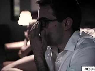 skinny stepsis rides nerd bro cock deep in taboo roleplay fuck frenzy