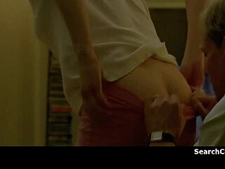 oh man alexandra daddario look... she's bound handcuffed naked on sofa getting stripped