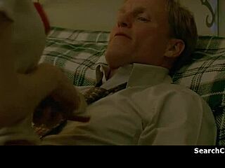 oh man alexandra daddario look... she's bound handcuffed naked on sofa getting stripped