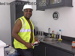 Rose Skies Slams Plumber's BBC Bareback Like Total Slut