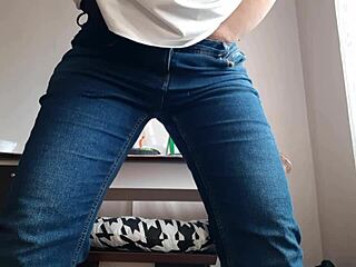 Lonely secretary sneaks masturbation break in the office with big tits bouncing