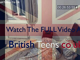 British 18-Year-Old Fucks Boyfriend Hard Before Creampie Finish