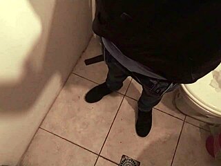Imagine Kneeling in Bathroom to Suck Skinny Stud's Monster Cock