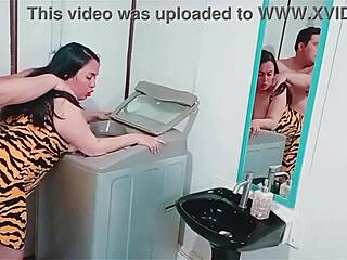 Step Mom's Washing Machine Repair Turns Into Wild Handcuffed Cowgirl Ride And Kinky Pussy Fuck With Huge Tits Housewife