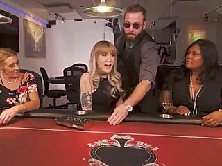 Shemale sucks croupier cock then rides anal pov hardcore cowgirl rough