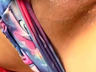 Naughty Latina Shows Off Huge Ass While Dildoing Wet Pussy on Bed!