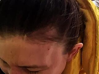 Real Russian Neighbors Switch from Steamy Blowjobs and Cum on Ass to Shower Rinse