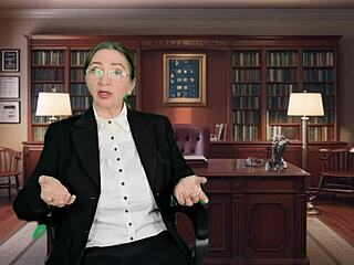 Busty Mature MILF MariaOld Hypnotizes Principal in Secret Role-Play