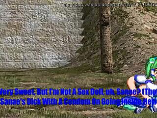 Sanae fucks Cirno hard in this funny Touhou parody comic?