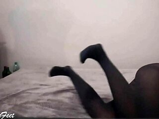 her leggings hug those sexy nylon legs perfectly miley grey