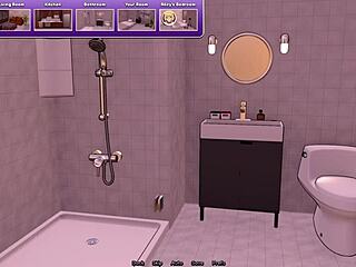 bunkered with femboy 05 teases petite shemale's small cock close-up