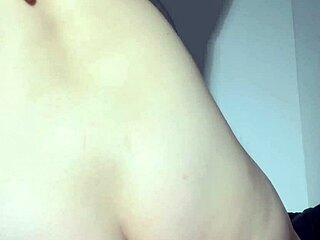 alone so she fingers plump tits and wet pussy solo