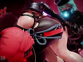 futa cop hides her monster cock secret