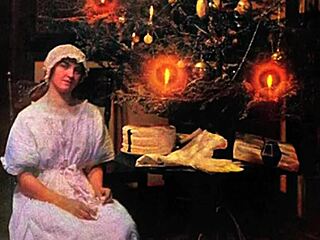 Vintage Erotic Christmas Seduction Unfolds