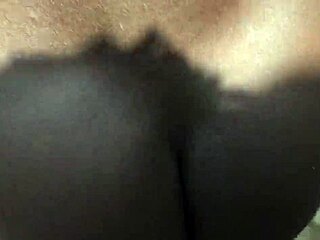 her big natural tits bounce wildly while taking rough outdoor anal pounding