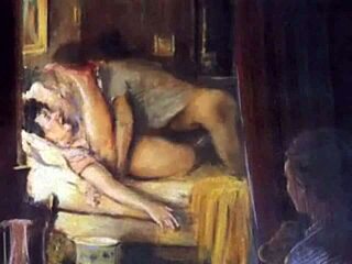 Vintage Erotic Christmas Seduction Unfolds