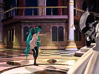 hatsune miku's huge tits got me drooling 😍🍑