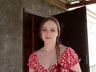 City Girl Fucks Big Ass Country Farmer Hard in Homemade Bedroom