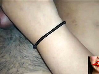 Horny Indian Wife Gives Husband Hard Bedroom Handjob