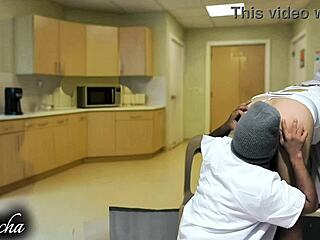 Doctor me and nurse on break dirty talking while licking and slapping assplay