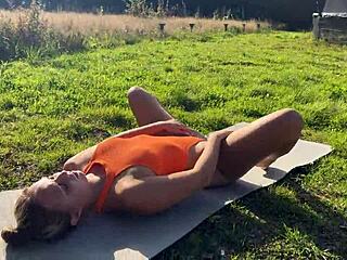 Teen Prostitute Sucks Monster Cock After Outdoor Yoga Orgasm