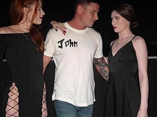 two hot vampires seize my throbbing cock for bisexual orgy