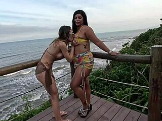 Fuck yeah! priscila nicoly suck cocks doggystyle on public beach orgy