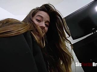 stepbrother punishes skinny abbie maley doggystyle in garage taboo