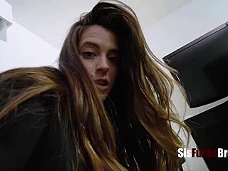 stepbrother punishes skinny abbie maley doggystyle in garage taboo