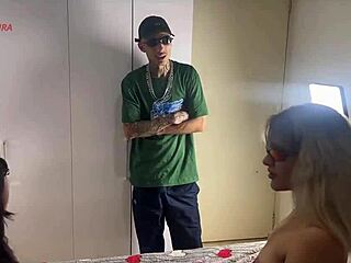 mii angel meets dutra sura cousin's monster cock for bisexual blonde menage 😈
