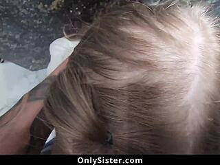 Violet Catches Allen Sniffing Panties Then Rides His Monster Cock Cowgirl Doggystyle!