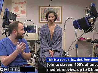 Prisoner rebel wyatt faces mandatory hitachi vibrator orgasms from latex-gloved strangers in backstage prison fetish.