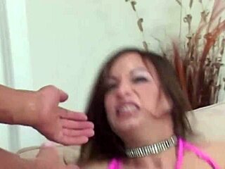 Slim brunette long legs small tits fucked all holes hardcore